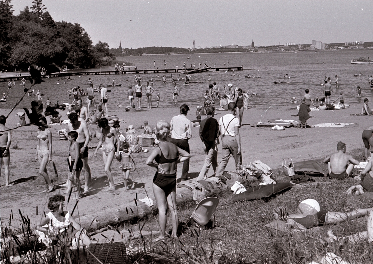 Johannisbergs badstrand - Västerås Stadsarkiv / DigitaltMuseum
