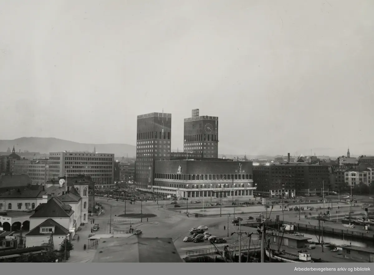 Oslo Rådhus. Udatert. 1950-tallet