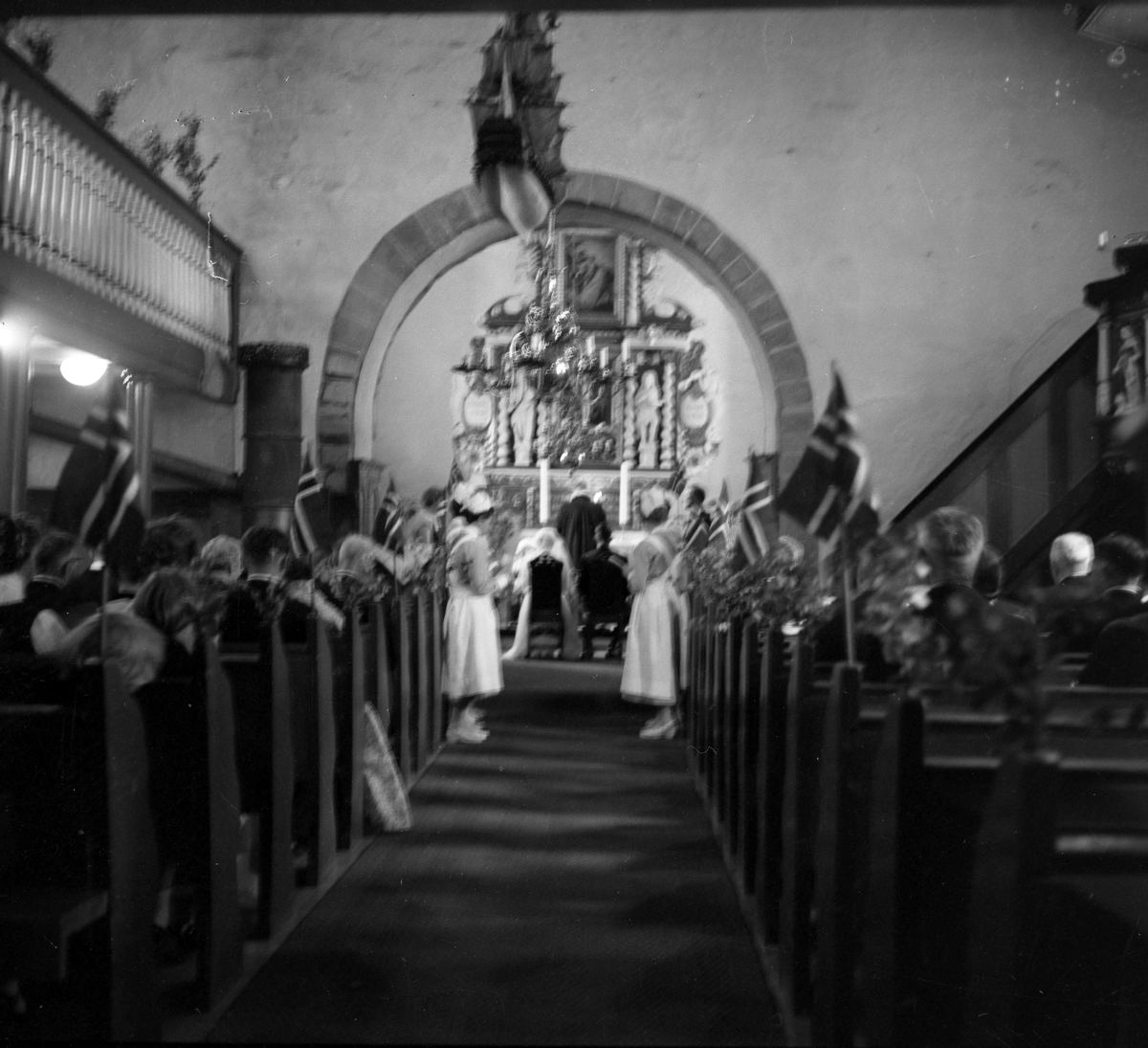 Arnulf Fjær og Randi Vikans vielse i Byneset kirke