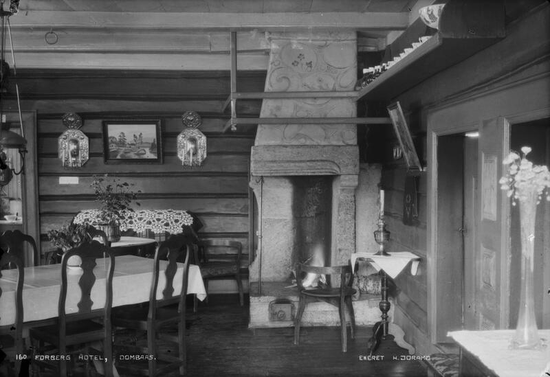 Forberg Hotell, Dombås, ca.1910-40. Foto: Hans Joramo/Maihaugen. (Foto/Photo)