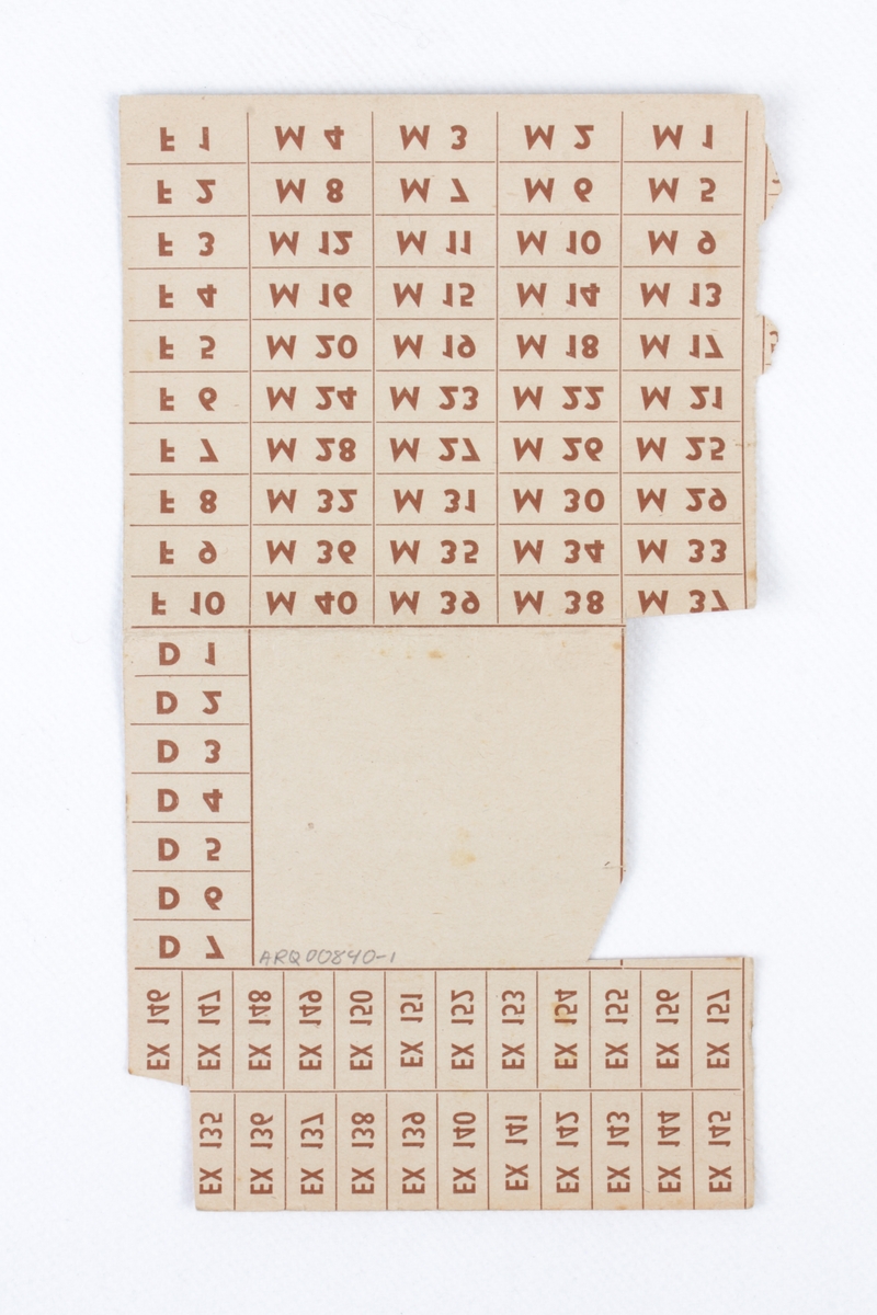 4 ekstrakort fra 1951 til 1953