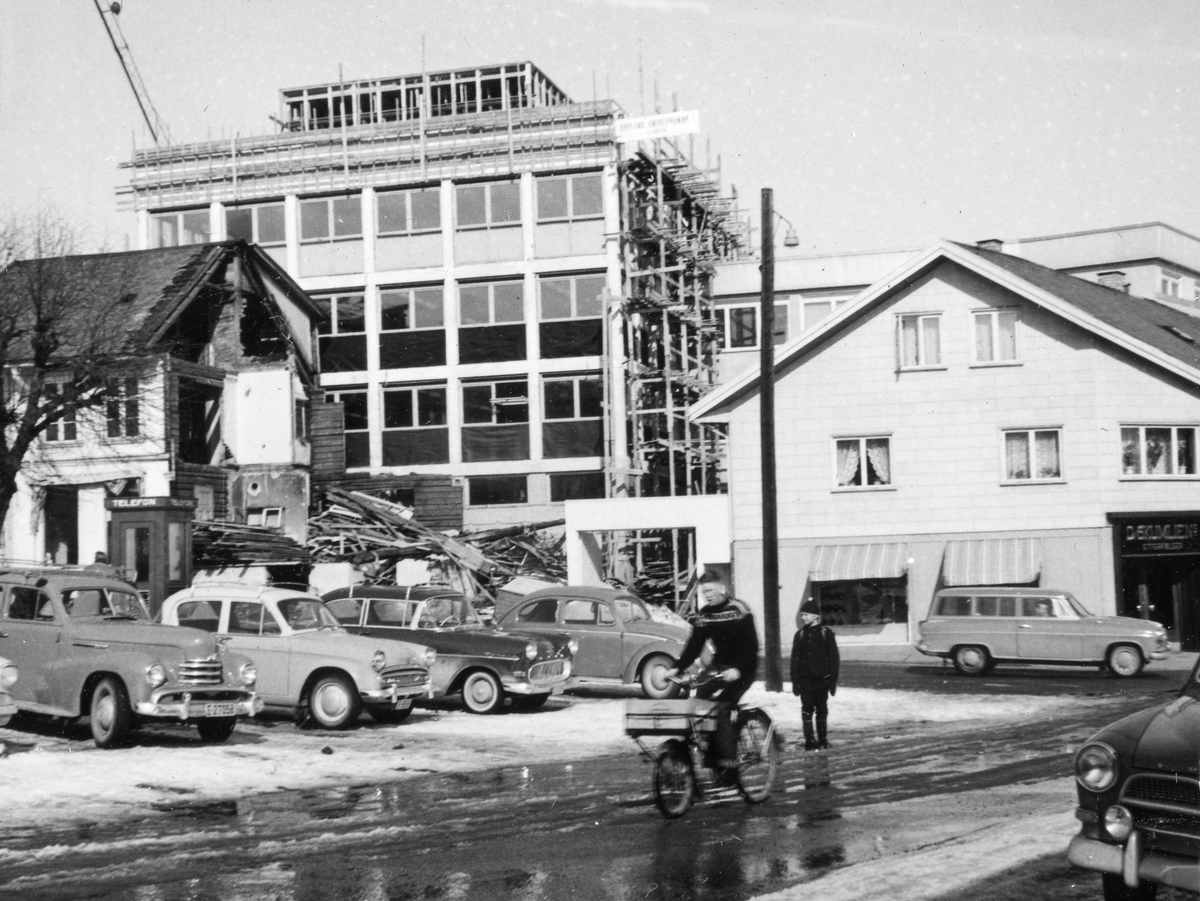 Opkofa og Gamletorvet 1963, riving av Pedersen-gården