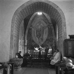 Kirkejubileet 1953. Katolsk messe i Stiklestad kirke
