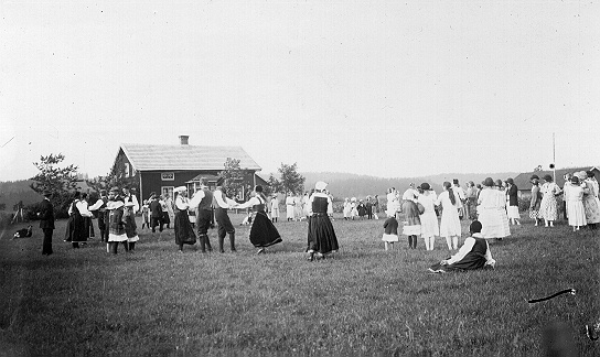 Hembygdsfest vid IOGT-logen i Hedared år 1921.