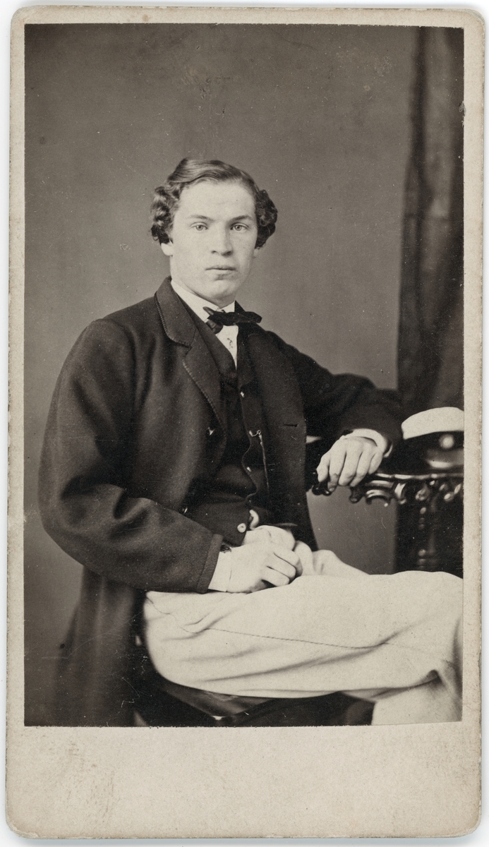Kabinettsfotografi - C Cervin, Uppsala 1864