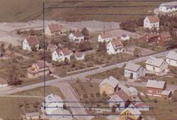 Flyfoto av boligområde på Brevik  i Tune.