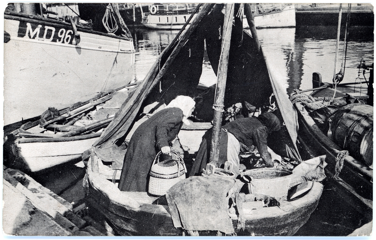 Fiskförsäljning i Uddevalla hamn