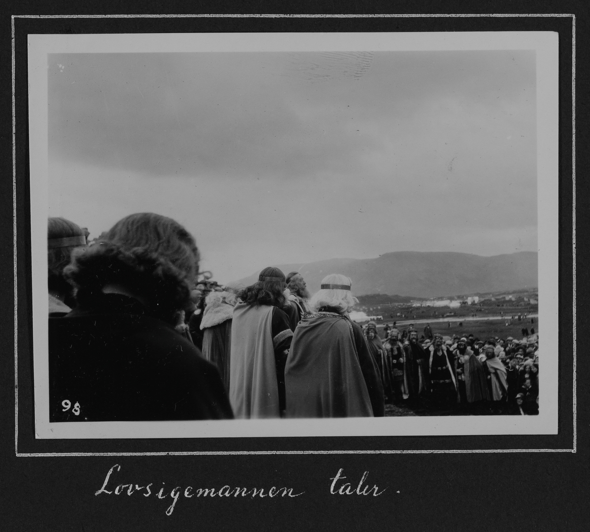 Fra 1000 årsfesten for Alltinget på Island i 1930. Alltinget, tale.