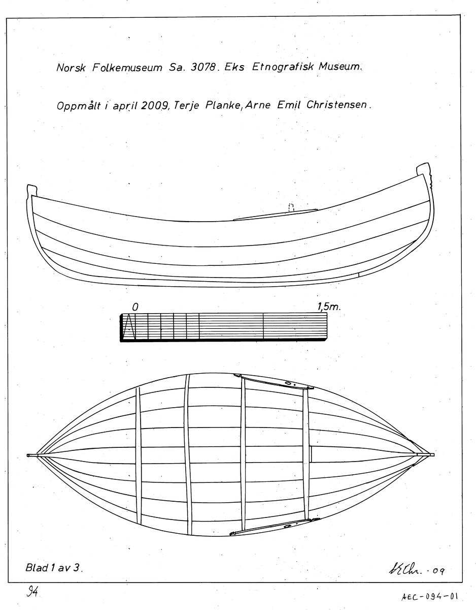 Konstruksjonstegning - Norsk Maritimt Museum / DigitaltMuseum