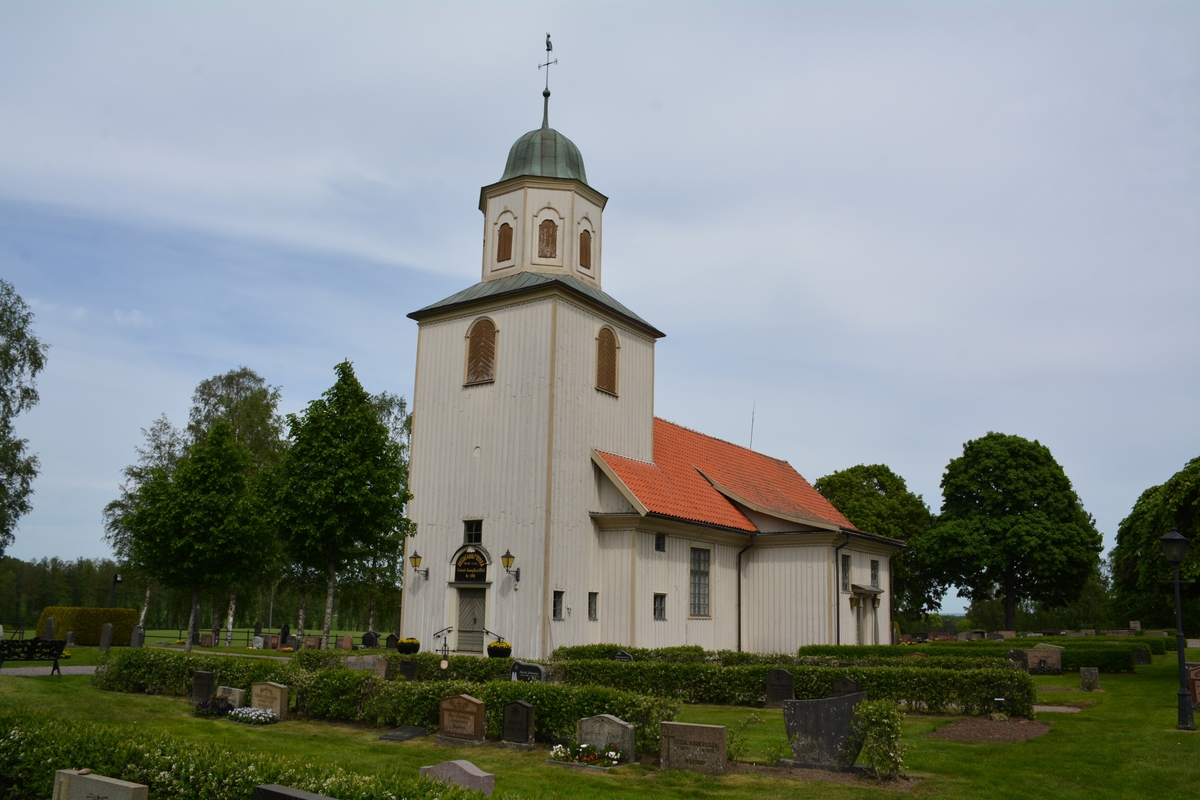 Exteriör Gustav Adolfs kyrka. Gustav Adolfs socken i Habo kommun.