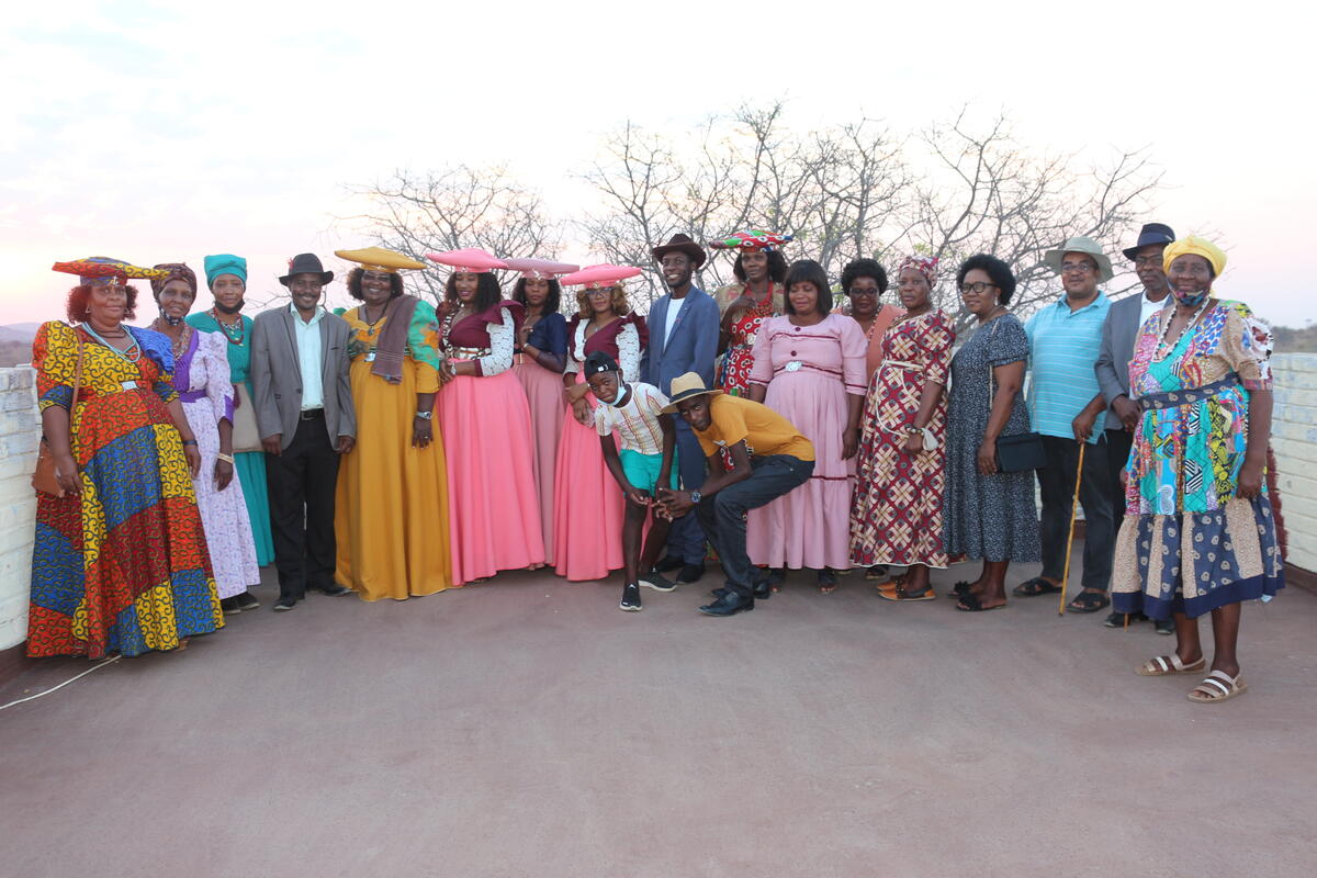 Foto fra Cultural Village i Tsumeb, Namibia, og feiringen av Heritage Week i 2021. Foto: Asino WN