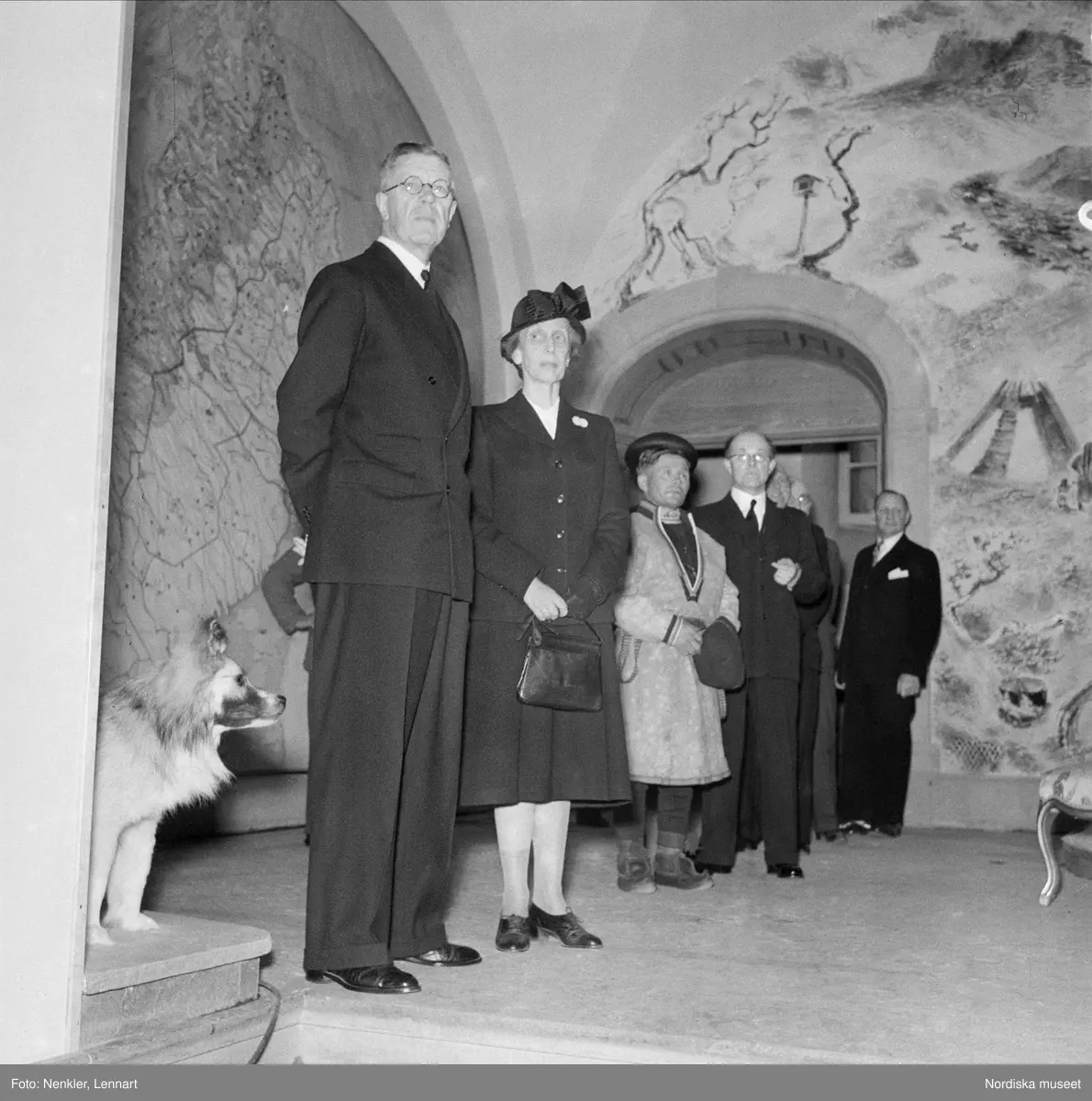 Nordiska museet. Skådesamlingens nymontering 1947. Motiv från ...