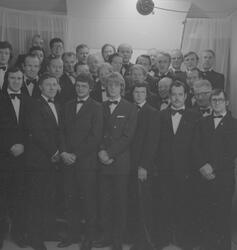 Vadsø mannsangforening, november 1976. På bildet ser vi nr 1