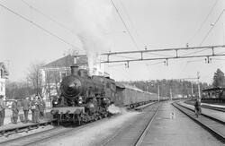 SJ damplokomotiv B 1314 med Svenska Järnvägsklubbens veteran