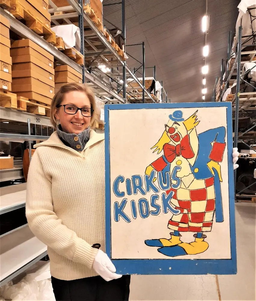 Skilt for Cirkus kiosk. Foto: MiA.