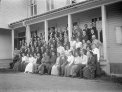 Oppstilling av lærerne ved lærerstevne på Mysen i 1918