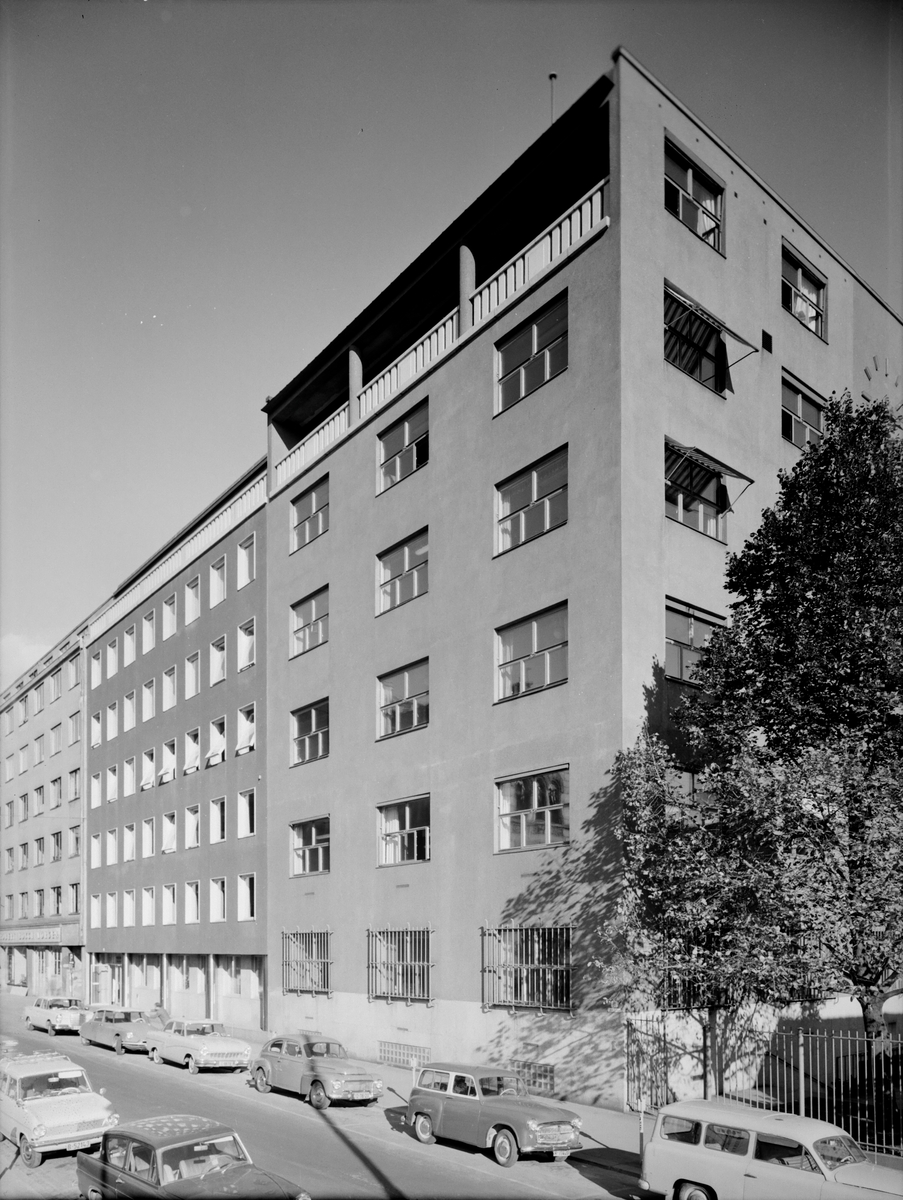 Arkitekturfoto av Norges Banks seddeltrykkeri i Oslo.