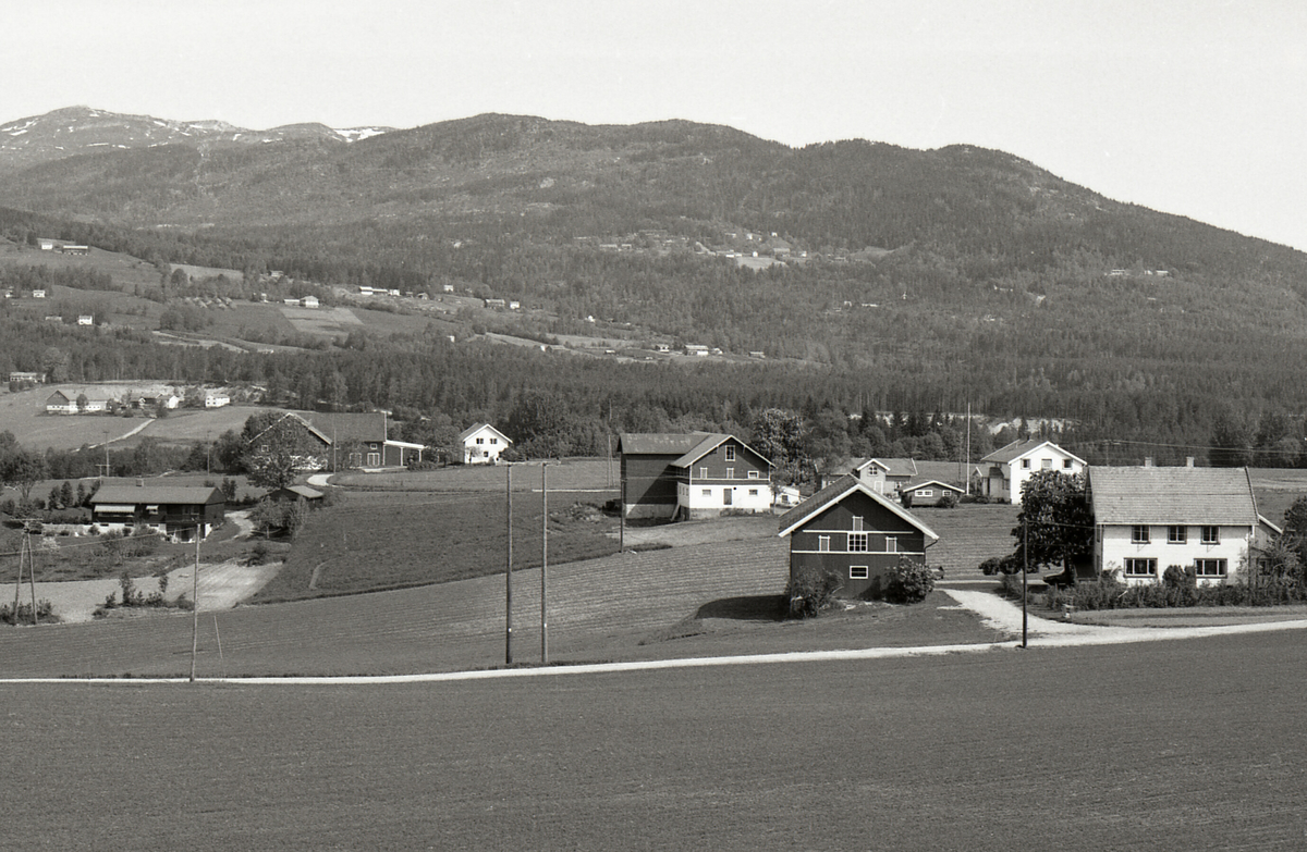 Fossheim i Bø, nærast er Fossheim 41/18. Lifjell i bakgrunnen.