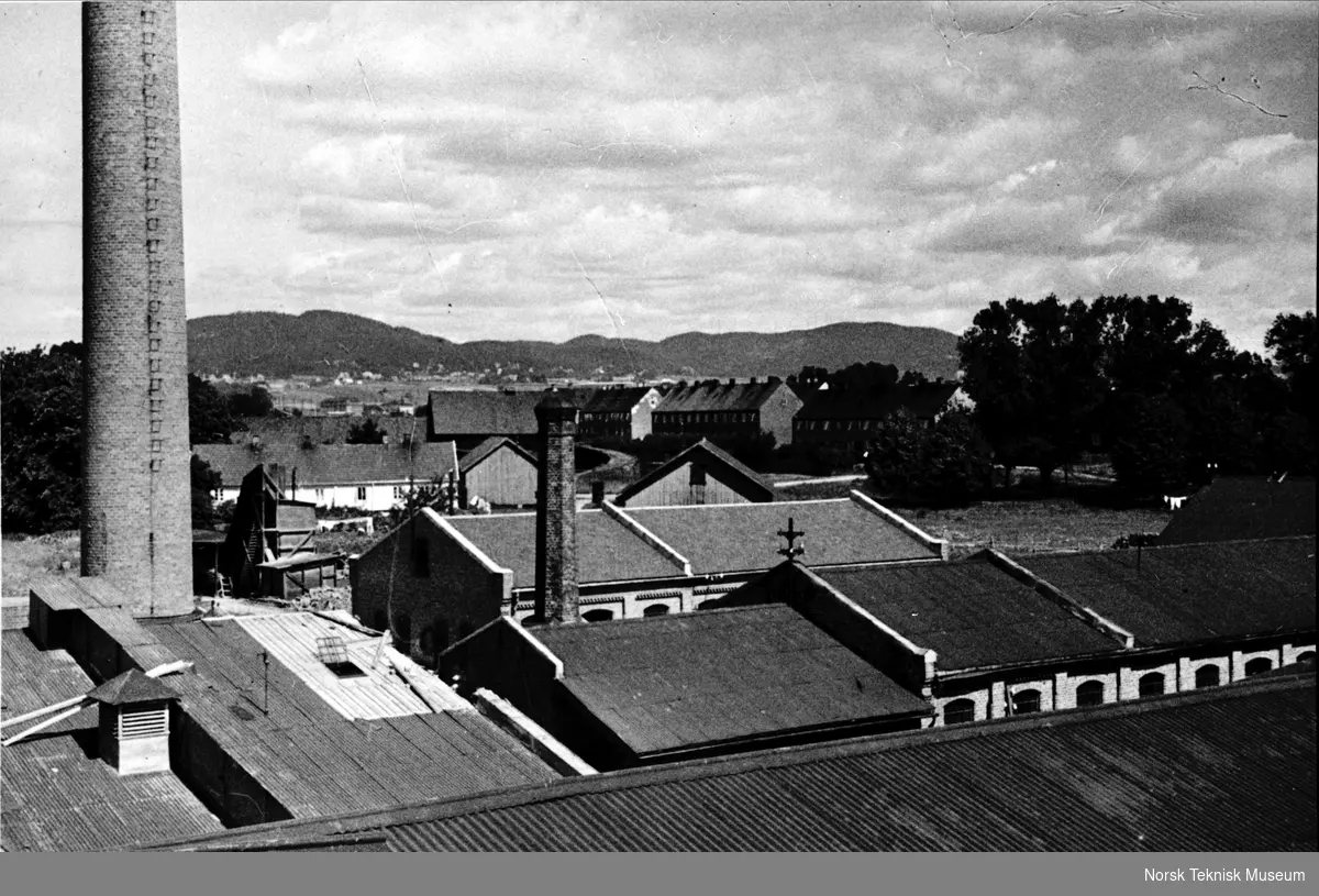 Nitedals Tændstikfabrik på Grønvold (Helsfyr). Ombygging juli 1934.