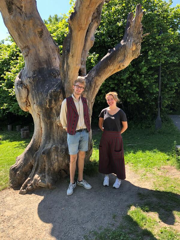 To av dem som skal jobbe på museet i sommer; Børge Tandberg Brustad og Marie Charlotte Haugen. (Foto/Photo)