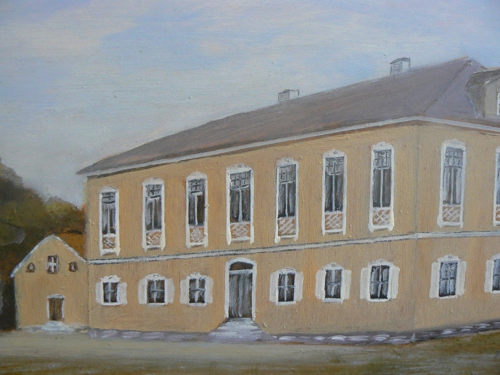 "Tavla ""Kongshuset Axvall på 1850-talet"""