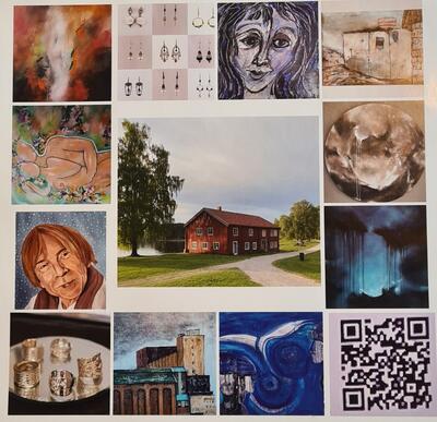 Atelier Enggata viser og selger kunst i Løtenbygningen.. Foto/Photo