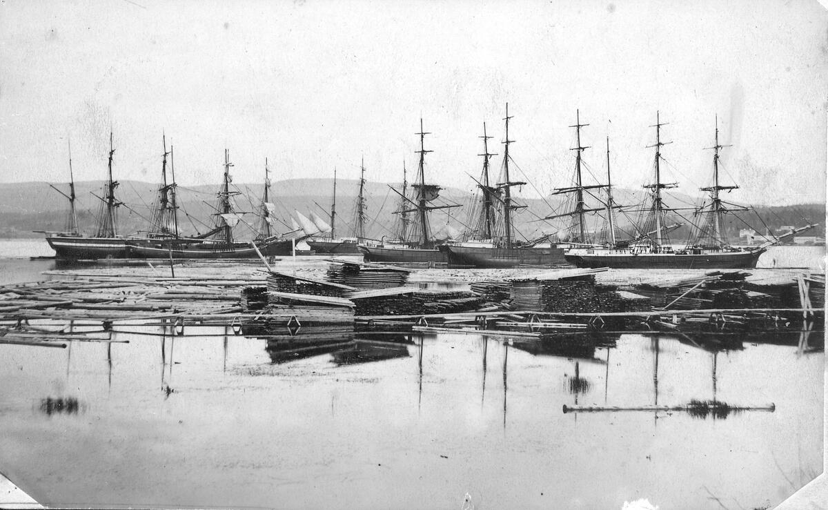 Nylands hamn i mitten av 1870-talet.