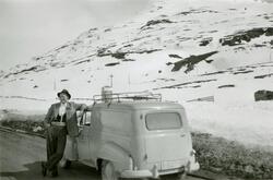 Oppsynsmann på befaring - Filefjell mai 1958