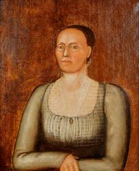 Portrett av Anne Tollefsdatter Aaseth f. Rogstad. [Oljemaler