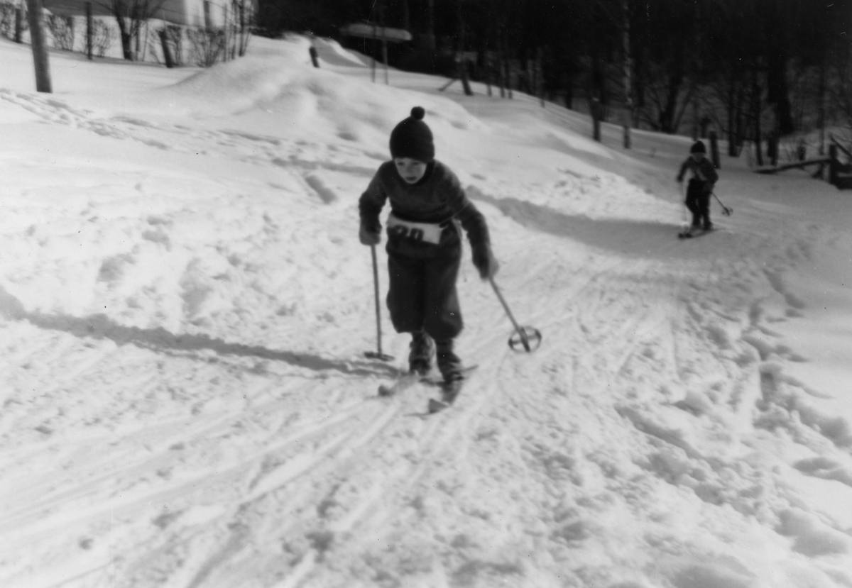 Ung skiløper