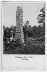 Nordraak, bauta, Berlin, postkort,