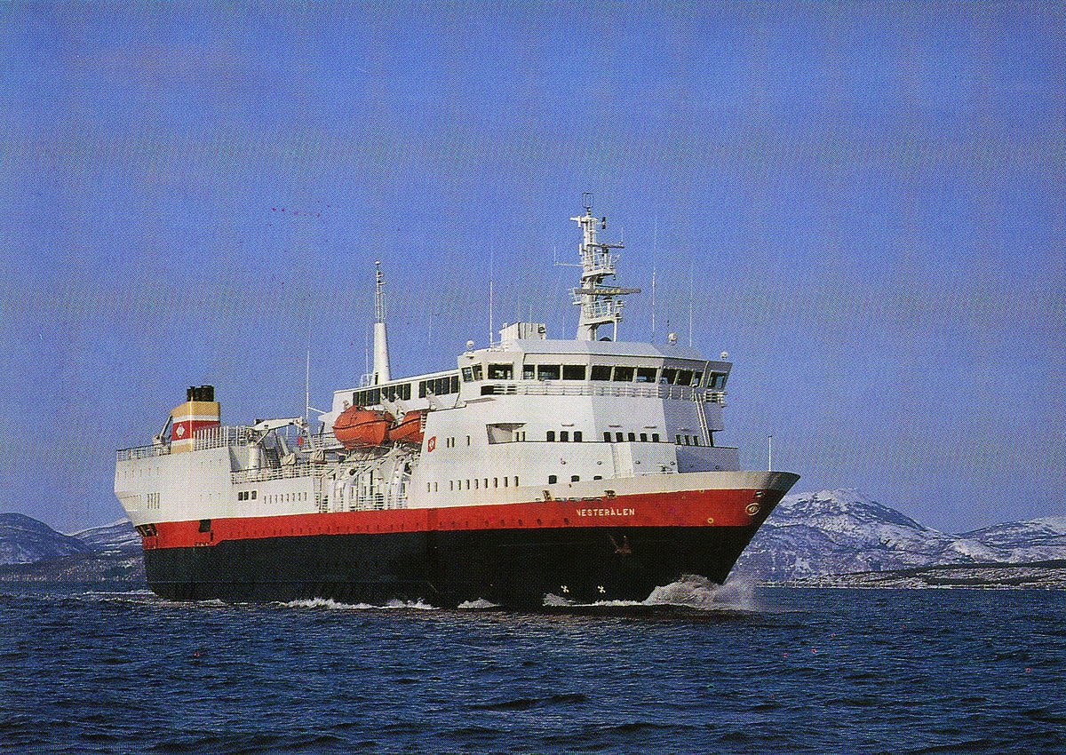 transport båt, eksteriør, M/S Vesterålen