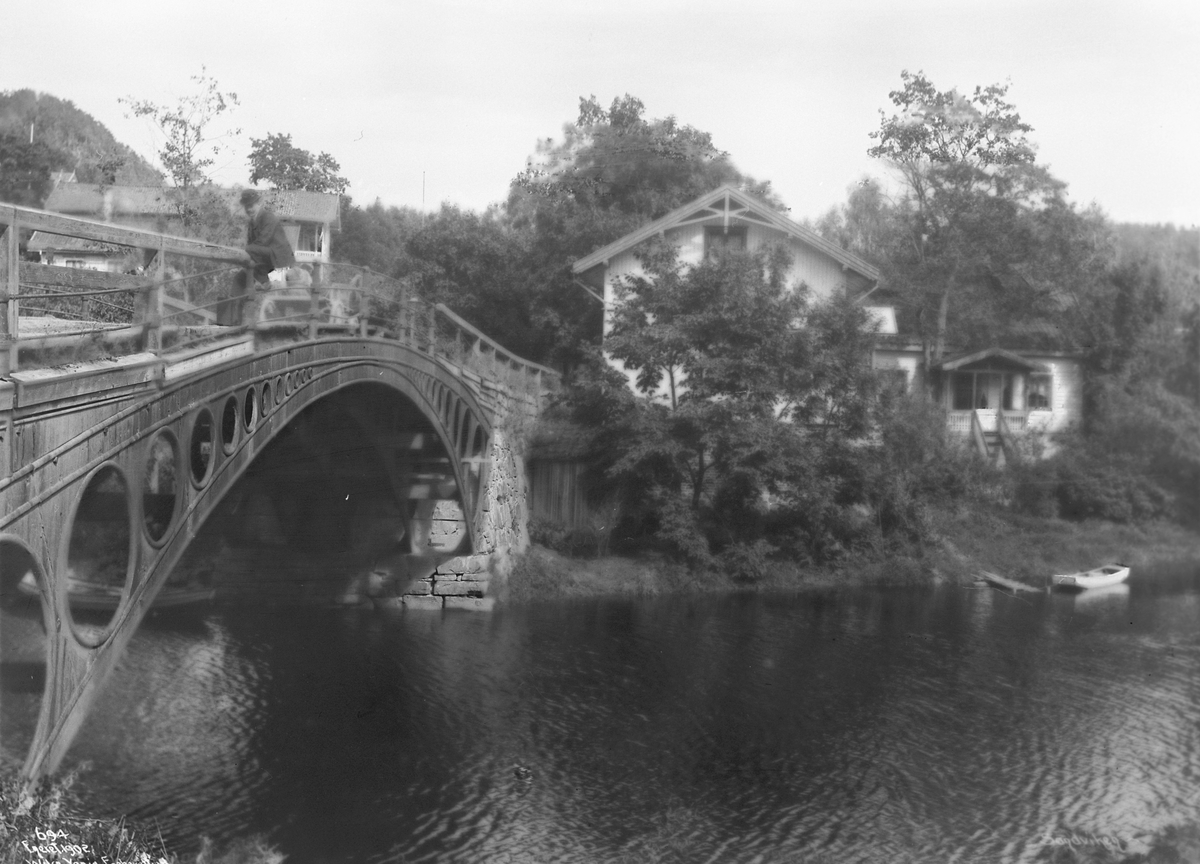 Askerlandet - Sandviken, bro over elven Aug. 1902