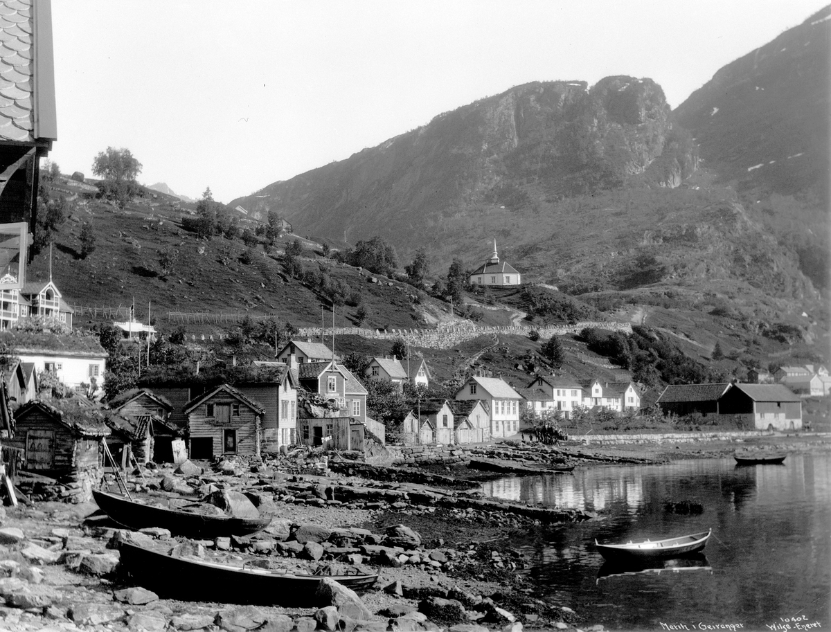Prot: Geiranger - Merok Strandparti 1909 - Norsk Folkemuseum ...