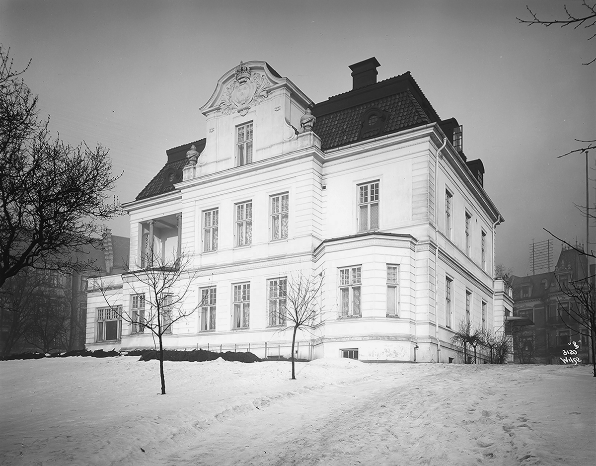 Den svenske ambassade i hagen som grenser til bl.a. Incognitogaten i Oslo.