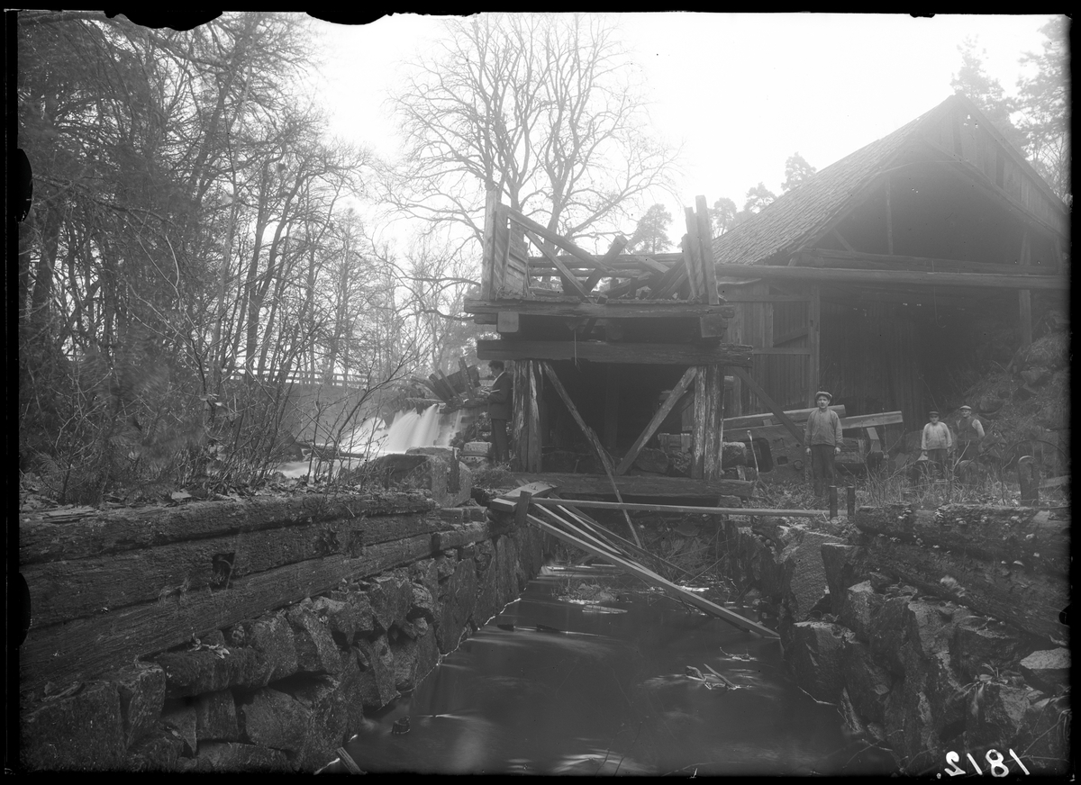 Smedjan från kanalen, Svanå bruk. 1927.
