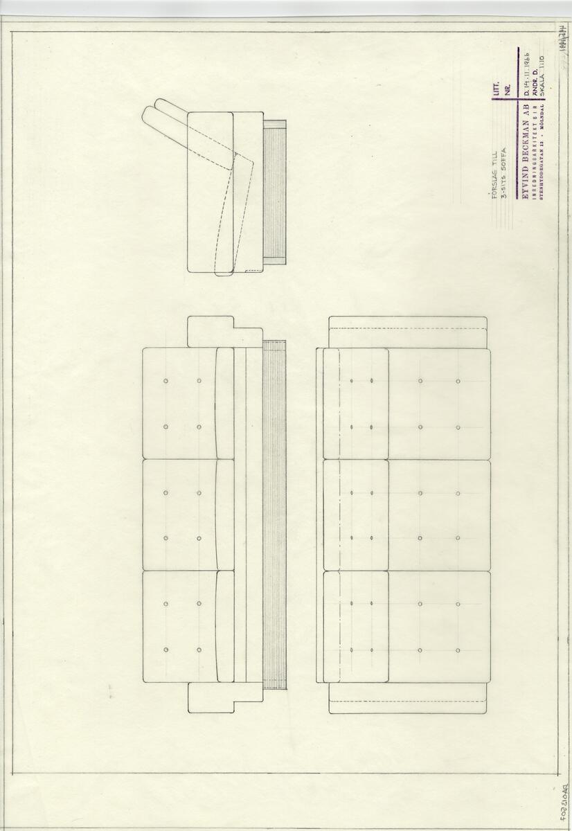 Möbler [ritning] - Designarkivet / DigitaltMuseum