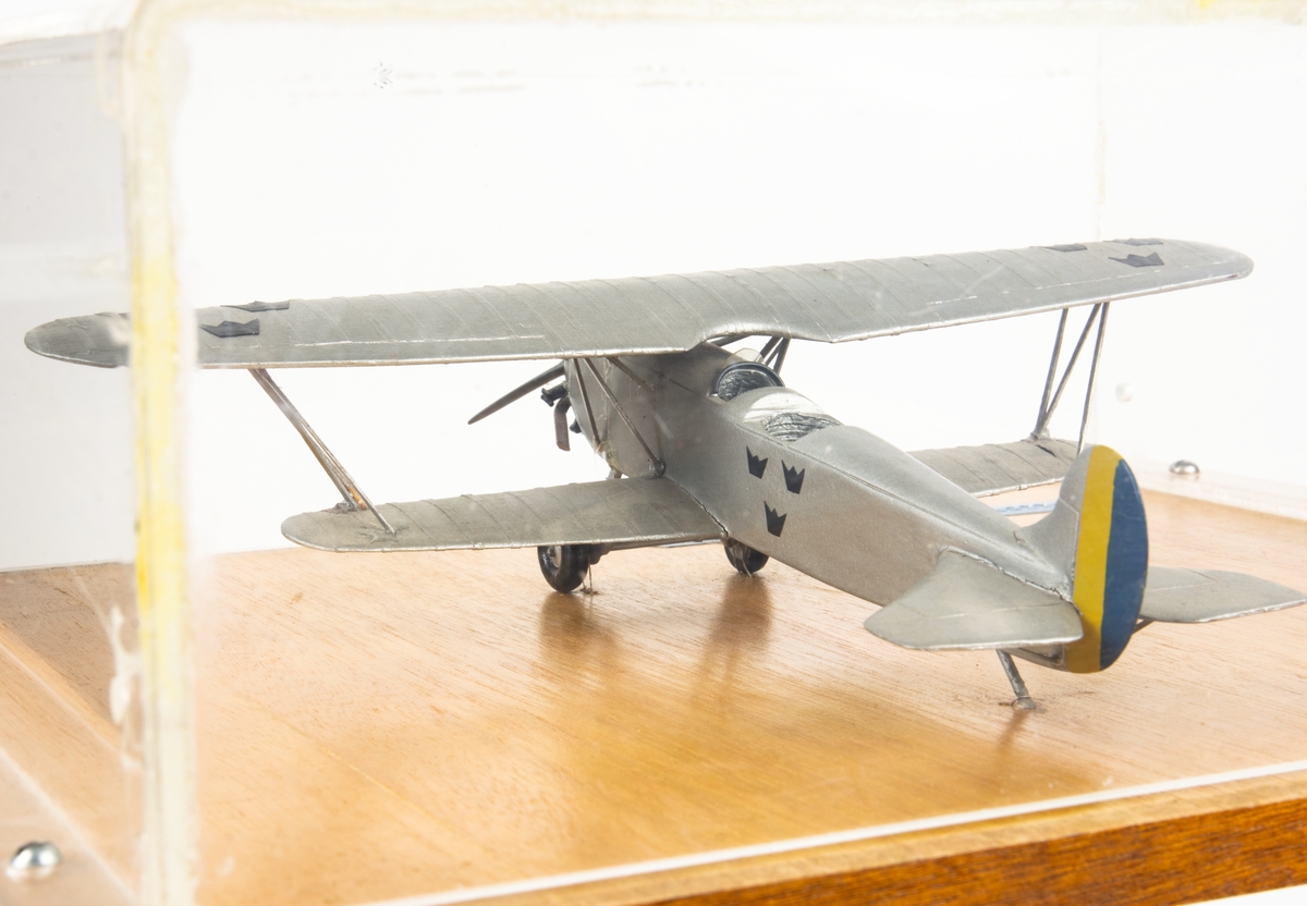 Modell i monter. Fokker CVD S 6A 1926-1945.