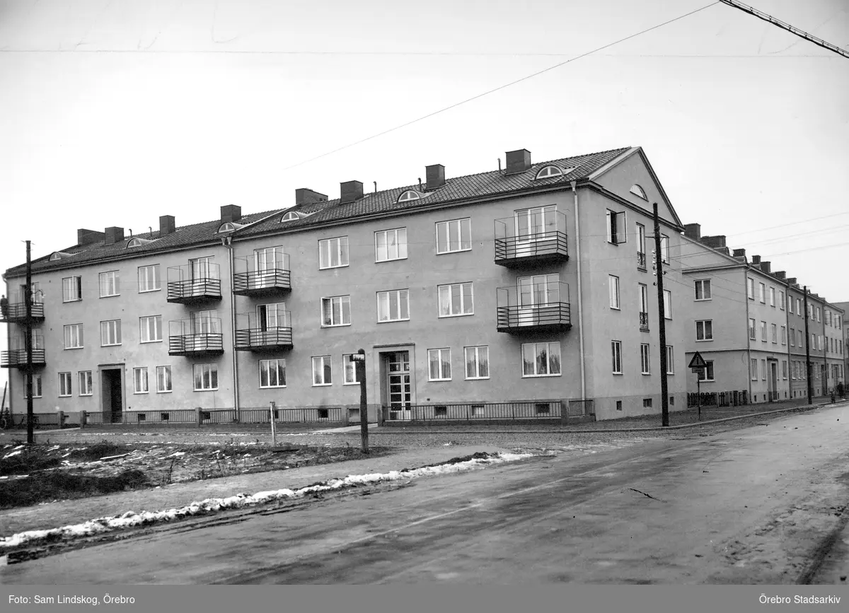 Hyreshus på Folkungagatan 18,1930-tal - Örebro Stadsarkiv / DigitaltMuseum