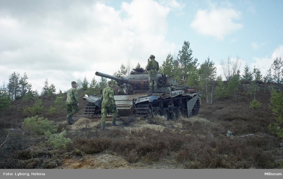 3. kompaniets pansarvärnsrobotskjutning. Stridsvagn Centurion målet för pvrobotskjutningen. Premiär för Ing 2 när det gäller denna typ av skjutning.