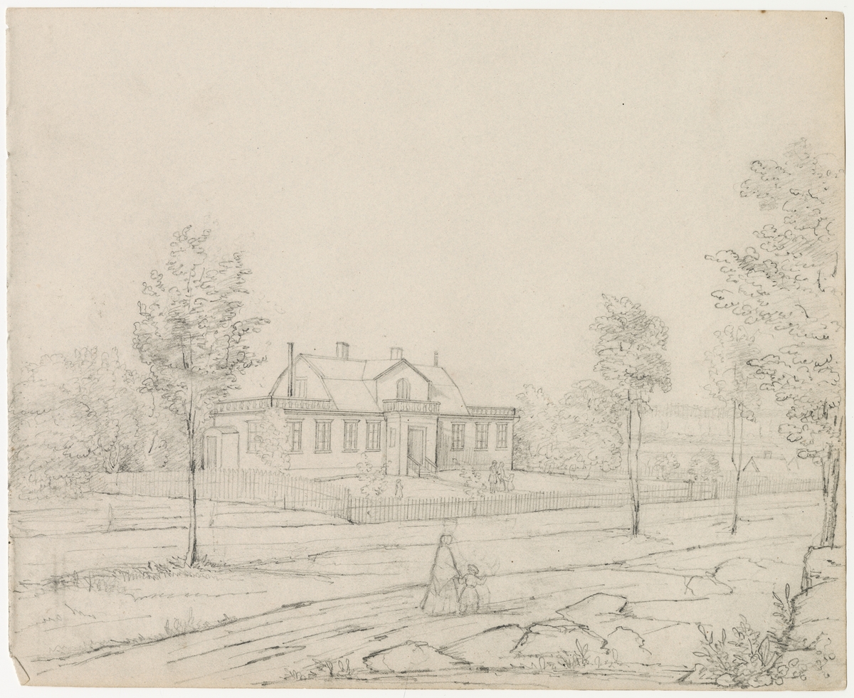 Blyertsteckning: Idalund - Julij 1847 in Wenersborg

Ur ett halvfranskt band med blyertsteckningar och akvareller.