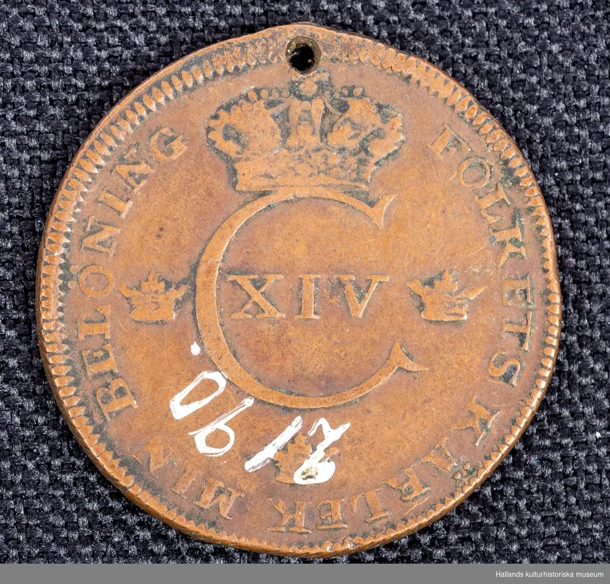 Svenskt mynt, 1 Skilling, 1821. 