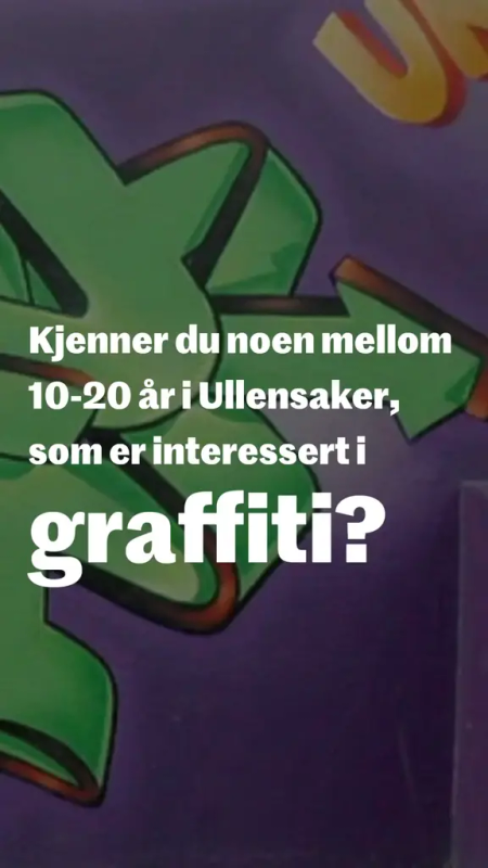 Stories eksempel med graffitiworkshop ved Ullensaker museum