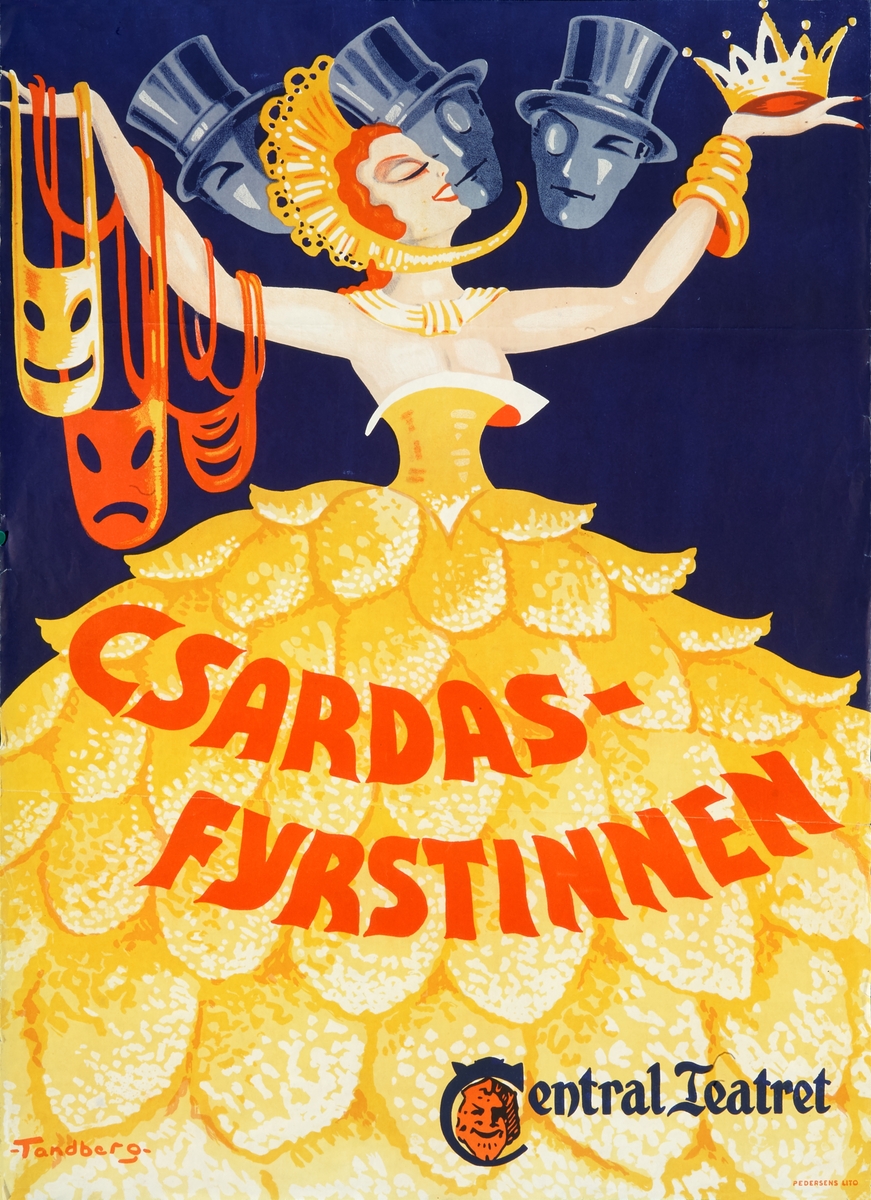 Plakat til Czardasfyrstinnen (1950)