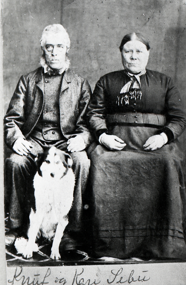 Knut Knutsen Sebu og kona Ragnhild Monsdatter f. Røn .