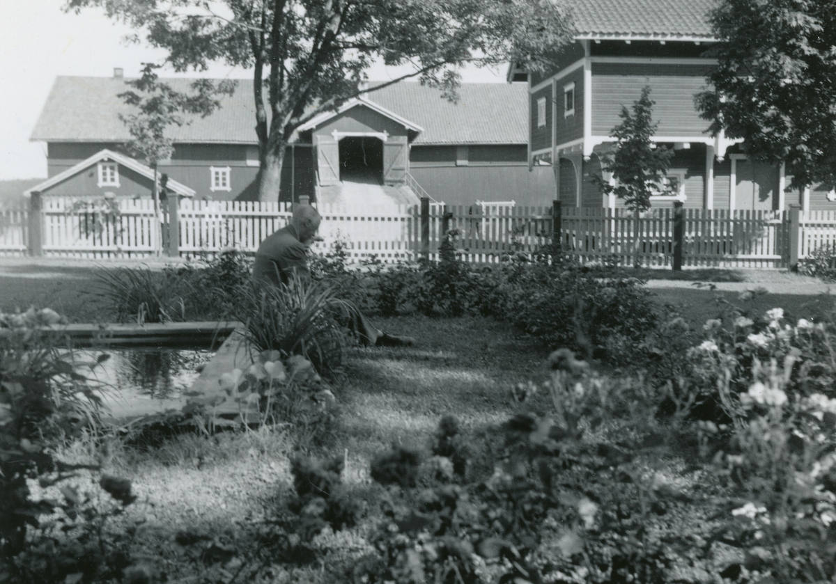 Kornrådet på besøk på Fossnes landbruksskole i Vestfold 9. august 1938.