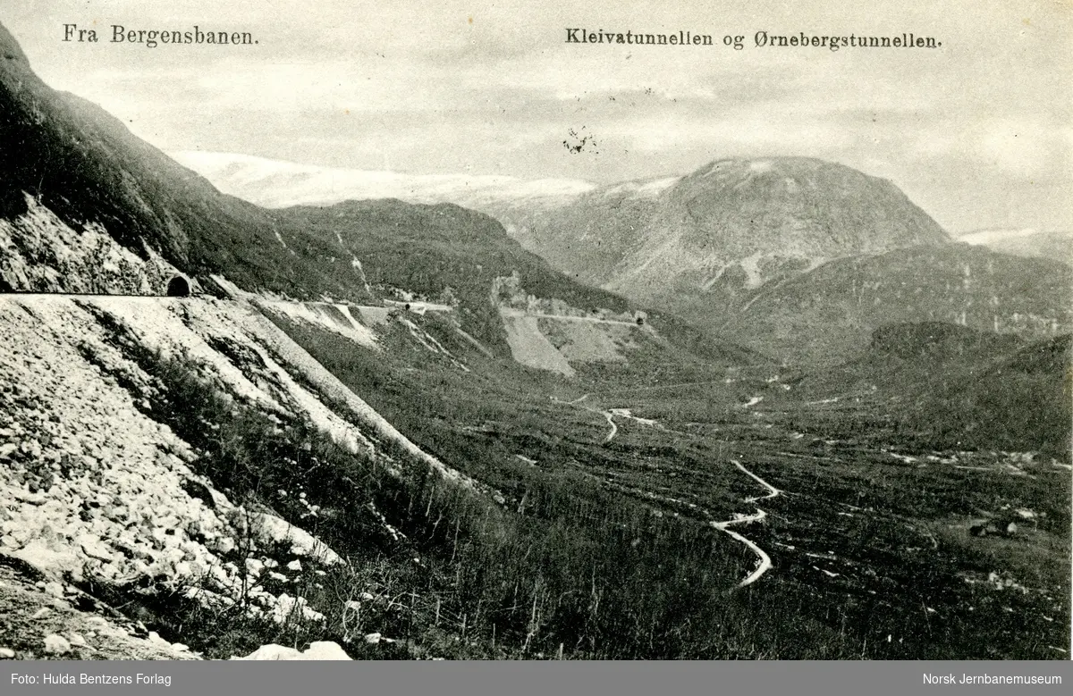 Bergensbanen ved Ørneberget mellom Upsete og Mjølfjell stasjoner