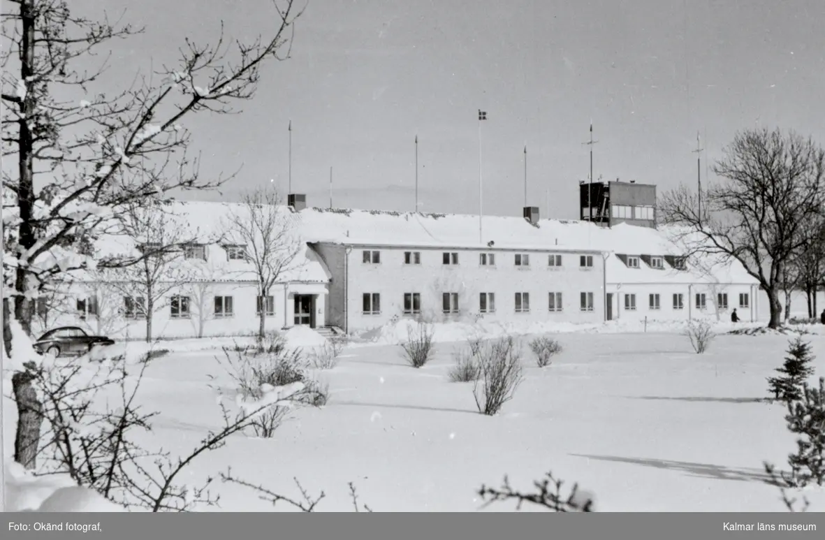 F12. Kanslihuset i vinterskrud.. Reproduktioner ur Överste Carlgrens album 1942-54.