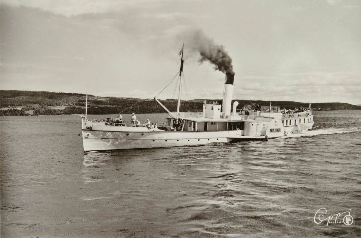 Postkort, Hamar, mjøsbåten D/S Skibladner,