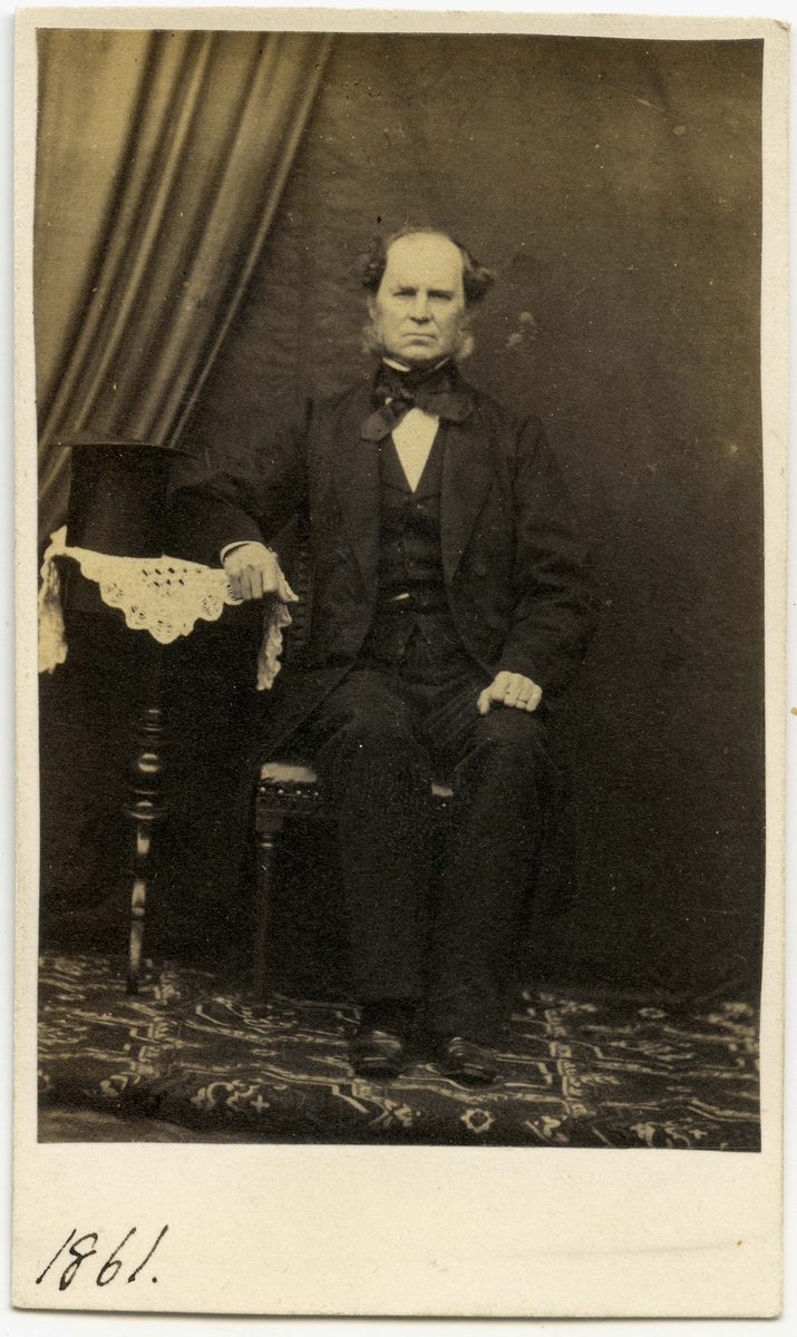 Porträtt på  Landshövding och stadsråd i Jönköpings län. 1856-1870